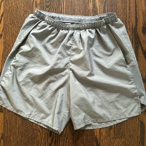 Grey Nike running shorts